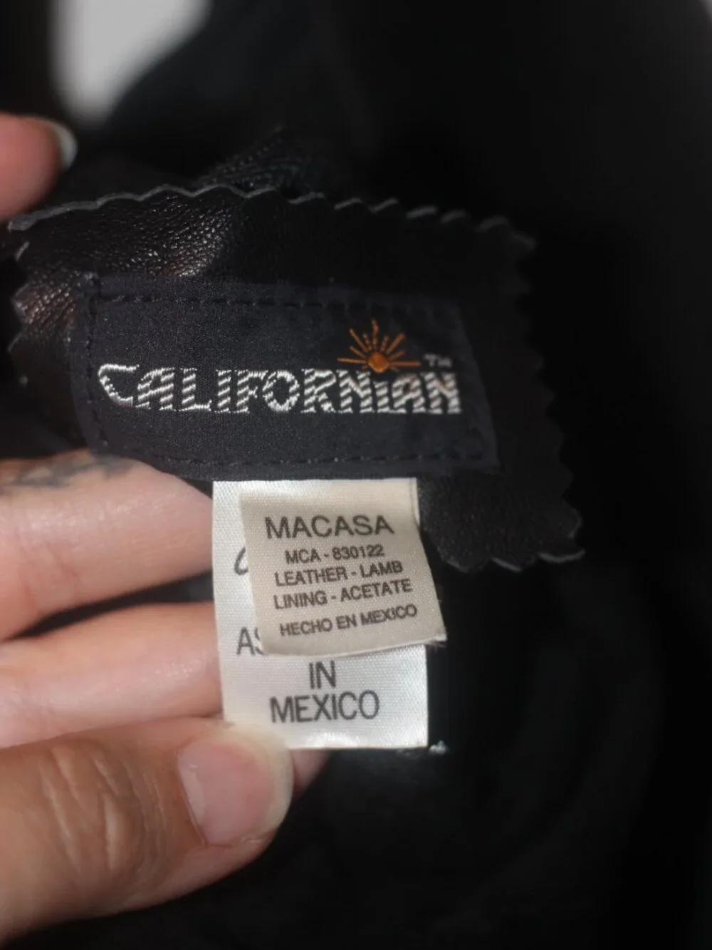 VTG Californian lamb leather hobo purse